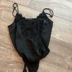 Abercrombie lace v neck body suit